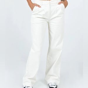 Princess Polly Corduroy White Pant | Women’s US 10
